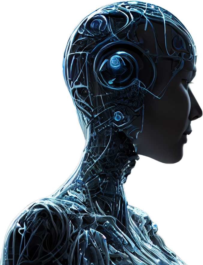 woman robot depicting AI development